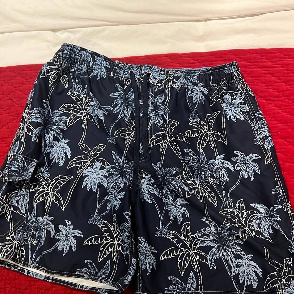 Newport blue XL men’s swim trunks, mesh inlay